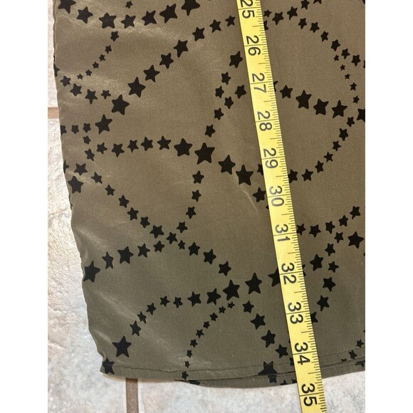 Equipment Cadence Size M Silk Stars Print Long Sleeve Dress Boho Feminine Fall - Picture 10 of 12